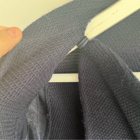 Tahari Wrap Cardigan Sweater Cowl-neck Navy - Picture 6 of 12